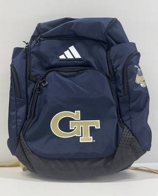 Adidas Georgia Tech Jackets NCAA 5-Star Team Issue Backpack Bag Navy Blue NWT