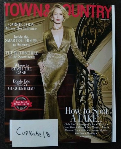 Town & Country Magazine USA Feb February 2025 CARRIE COON
