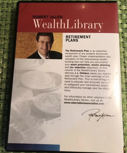 Wealth Library RETIREMENT PLANS  by Robert Allen Vol 4  5 DC  Set JJ Childers