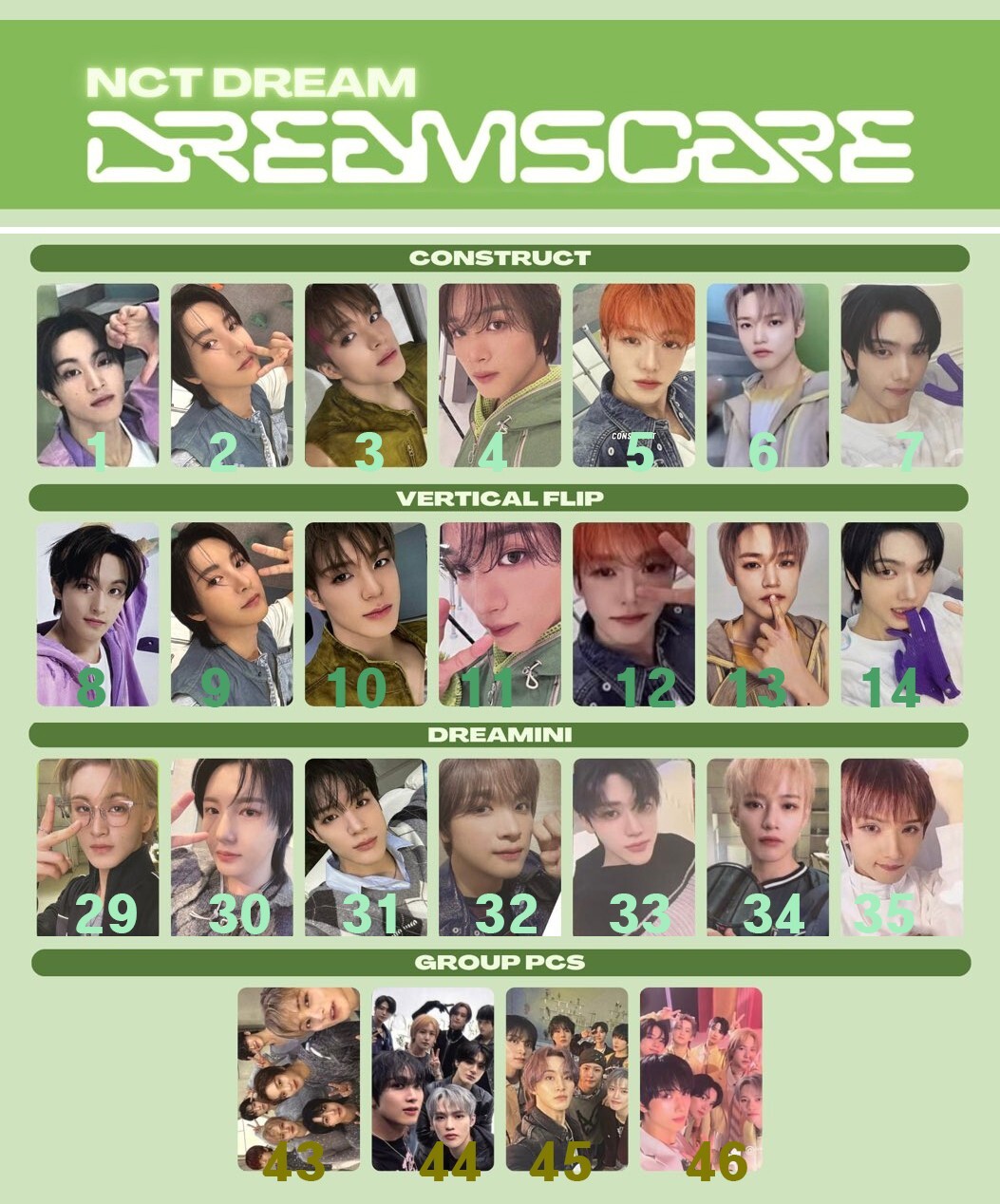 nct dream - [DREAMSCAPE] Flip/Construct/DREAMini/SMINI