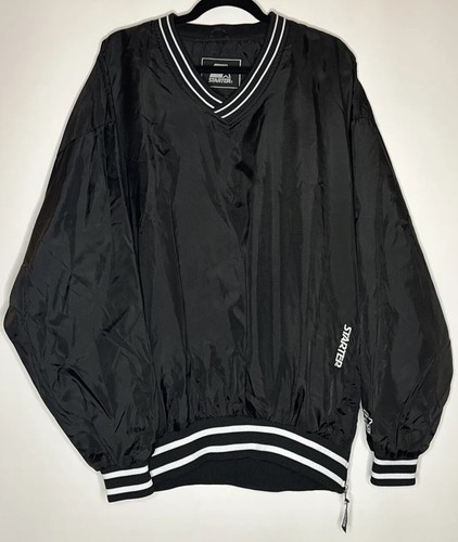 Vintage Starter Pullover Jacket. XL, Black And Waterproof