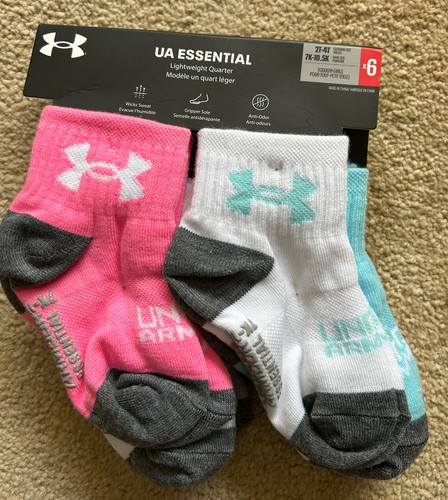 2t-4t  1/4 Crew  Lightweight Gripper  6 Pair Nwt