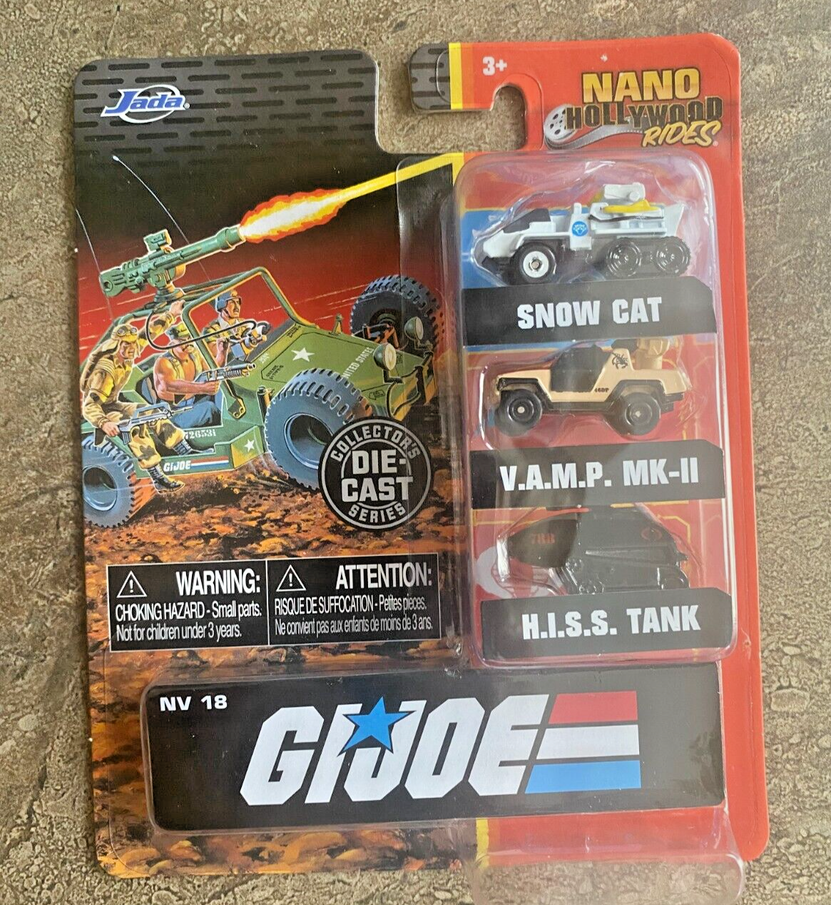 GI Joe Metal Die Cast Miniature Vehicles Tank Jeep Snow Cat Collectible NEW Set
