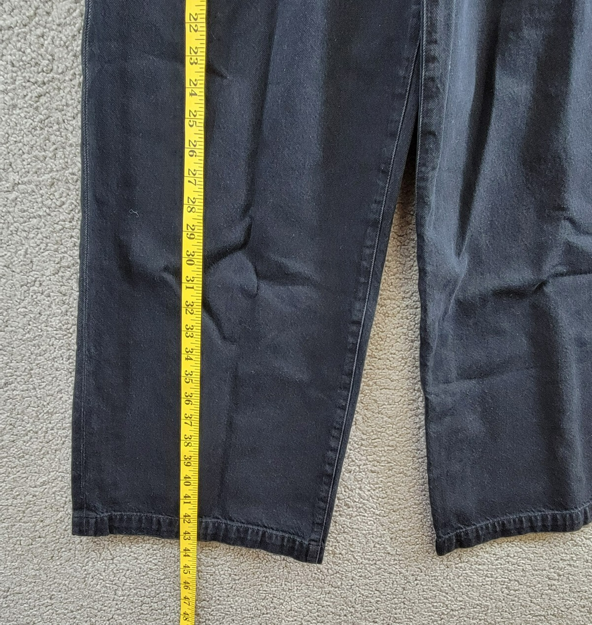 AGOLDE Ellis High Rise Wide Leg Jeans Women's 23 Crushed Button Zip Closure - Picture 9 of 18