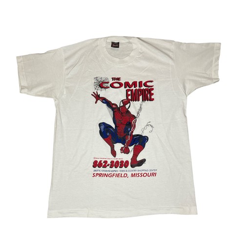 Vintage 90s RARE Spiderman The Comic Empire Single Stitch