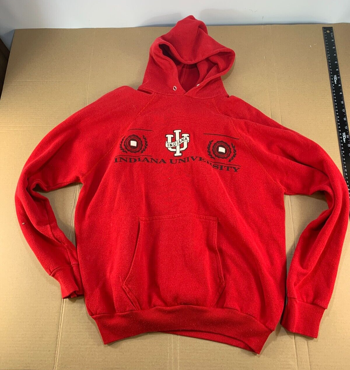 Vintage 70s 80s IU Indiana Hoosiers Hoody Hoodie Sweatshirt Tee Jacket College