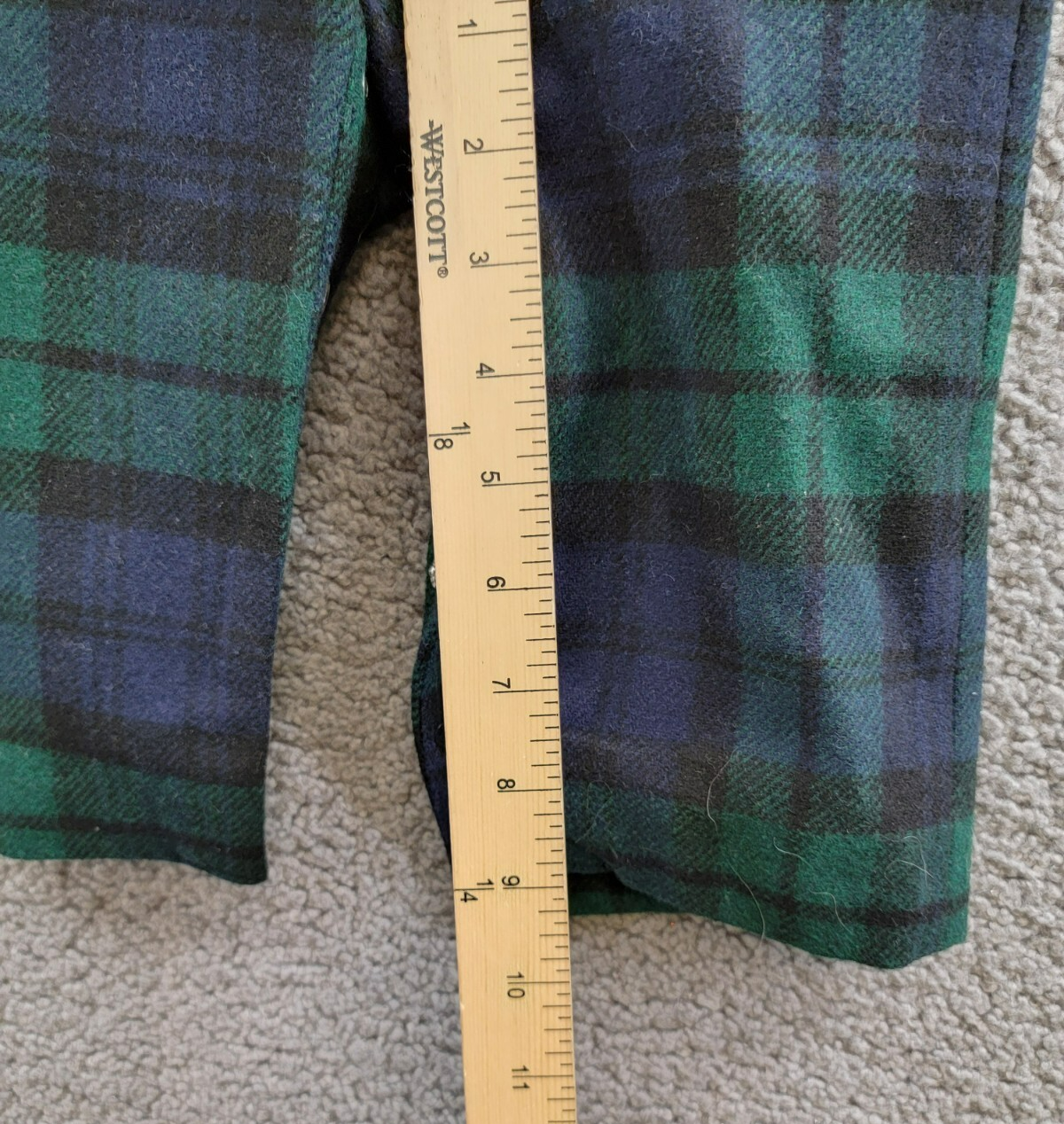 Ralph Lauren Bodysuit & Plaid Wool Overalls Set Baby Boys 18M Multi Button Snap - Picture 8 of 18