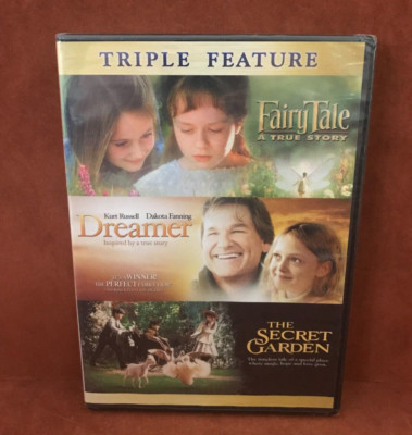 TRIPLE FEATURE DVD ~ Fairy Tale ~ Dreamer ~ The Secret Garden ~ NEW SEALED!