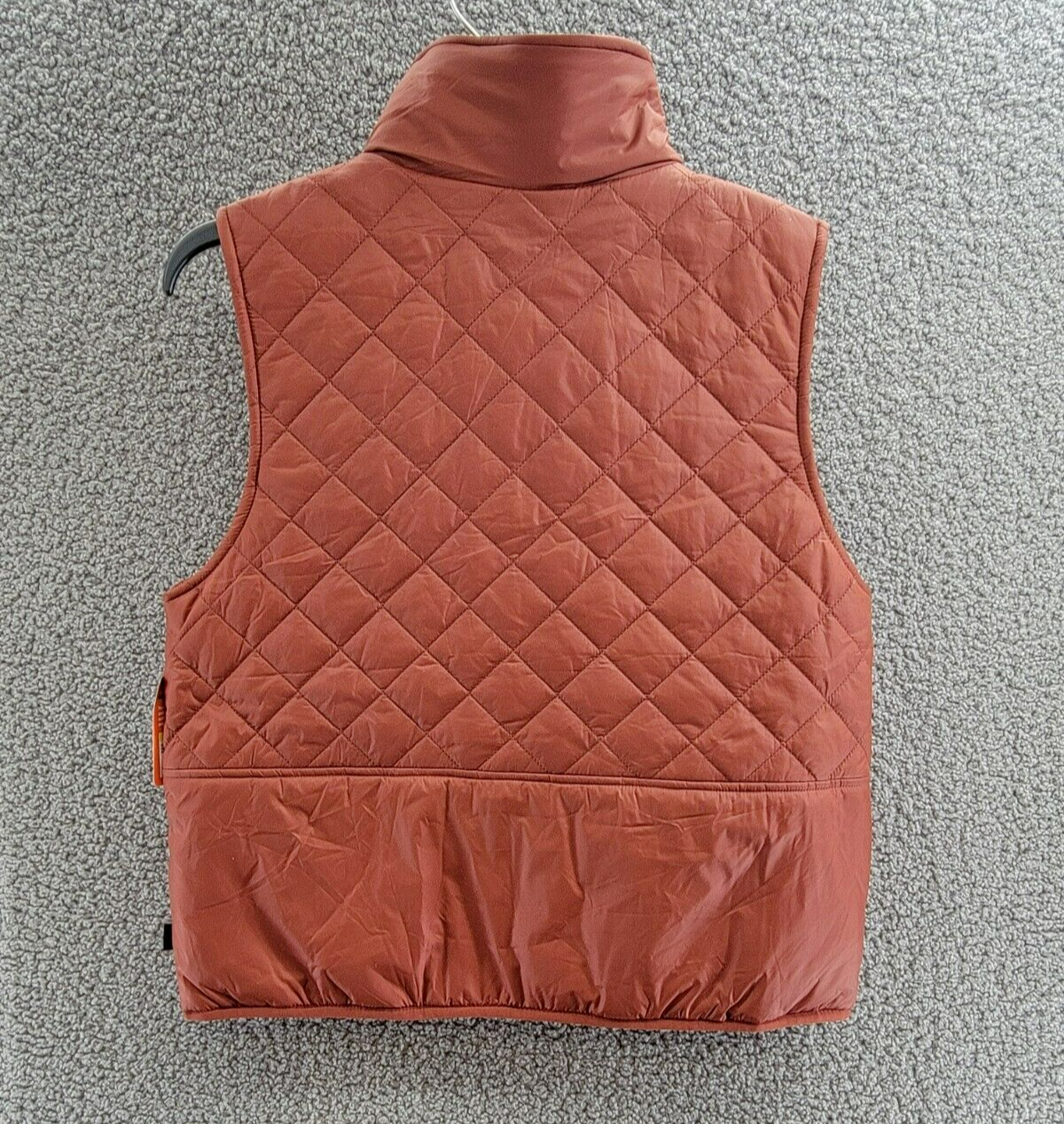 Bass Outdoor Quilted Zip-Front Sleeveless Vest Women's M Burnt Henna High Collar - Picture 10 of 16