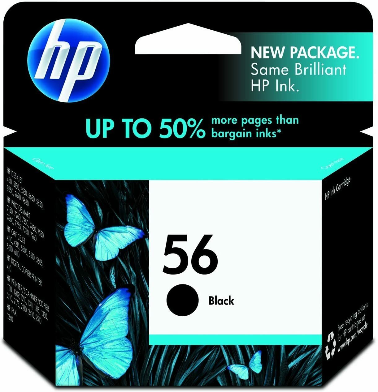 HP 56 | Cartouche d'encre | Noir | C6656AN