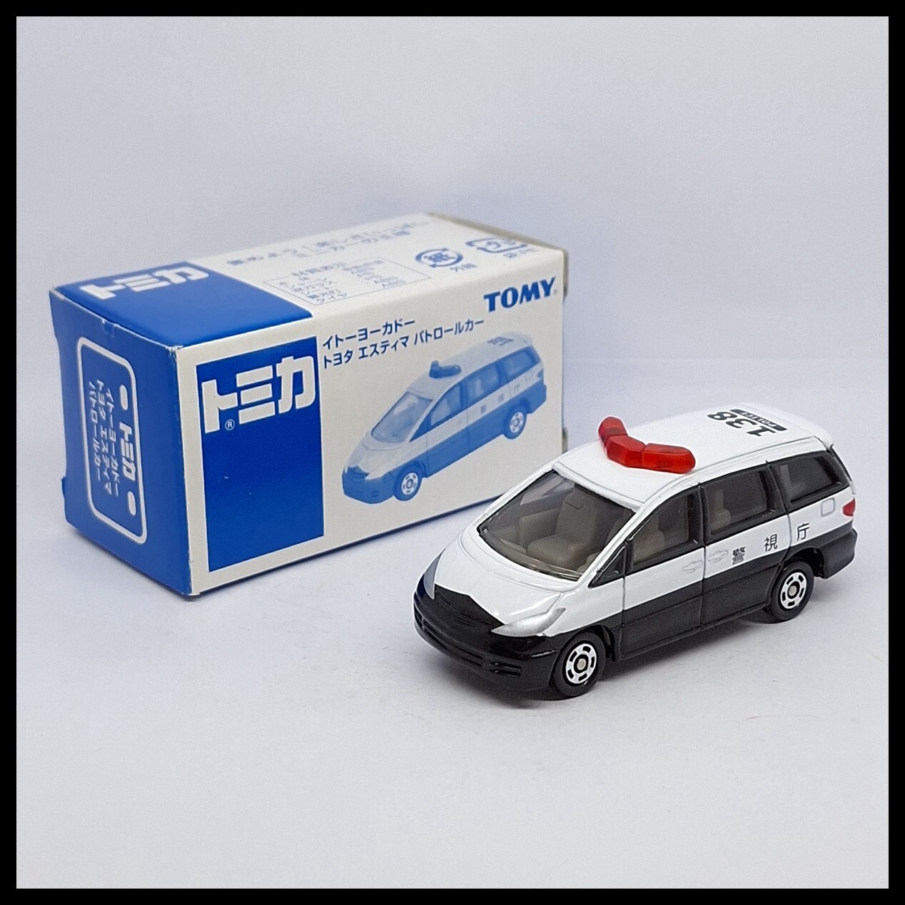 TOMICA Ito-Yokado Toyota Estima Police Car 1/65 TOMY DIECAST CAR 99 New TOMICA Ito-Yokado Toyota Estima Police Car 1/65 TOMY DIECAST CAR 99 New