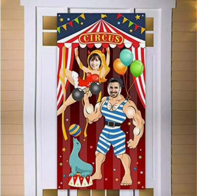 Carnival Circus Party Decoration Photo Door Banner, Pancarta de fotos de fiesta