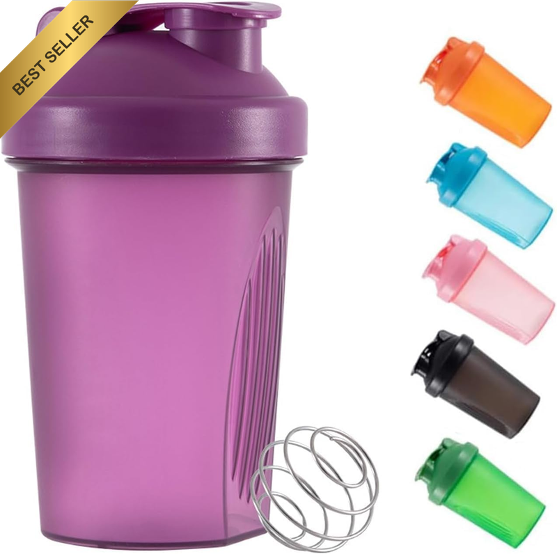 Shaker Bottle for Protein Powder Mixed Plastic Workout Water Bottle 400 Ml with