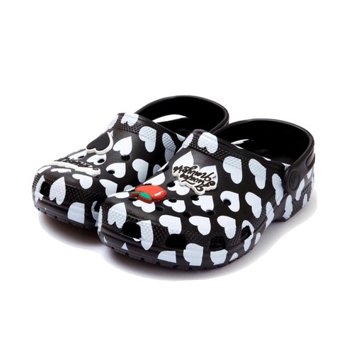 

Мужские классические сабо с принтом в виде сердца Awake NY X Crocs, размер, Черный, Crocs Classic