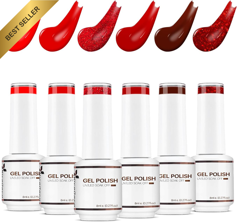 Gel Nail Polish Set, UV/LED Soak-Off Gel Polish Nail Art Manicure Pedicure, Salo