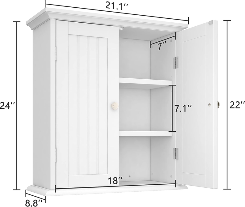 Bathroom Wall Cabinet, Over The Toilet Space Saver Storage Cabinet, Medicine Cab