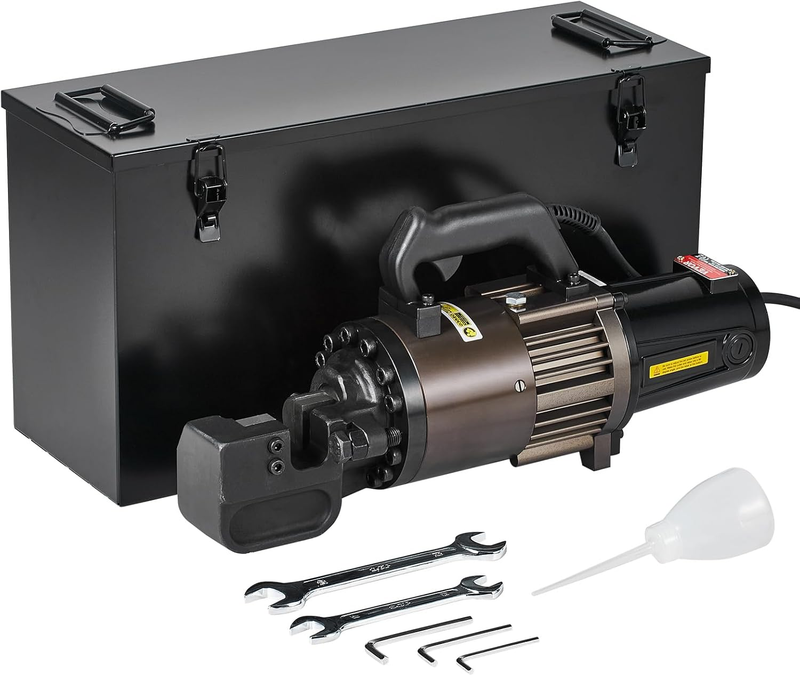 2300W Portable Rebar Cutter, Cutting up to 1.26 Inch (5-32Mm) Rebar within 4.5 Seconds, High Power Steel Rebar Cutter with Oil Can Rich Accessories,Black RC-32