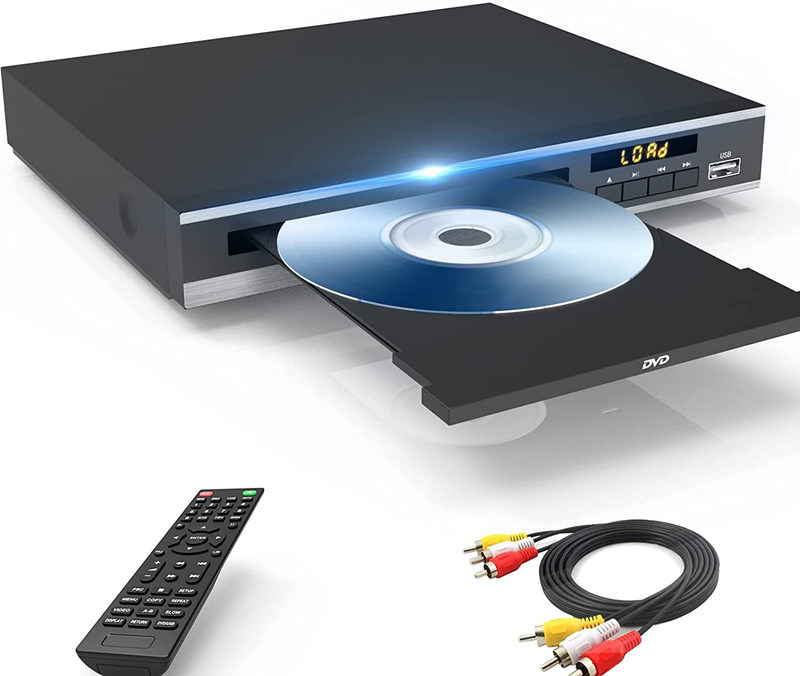 DVD Player Region for CD/DVD Compact with Rca Stable Outputs Usb for Any TV's