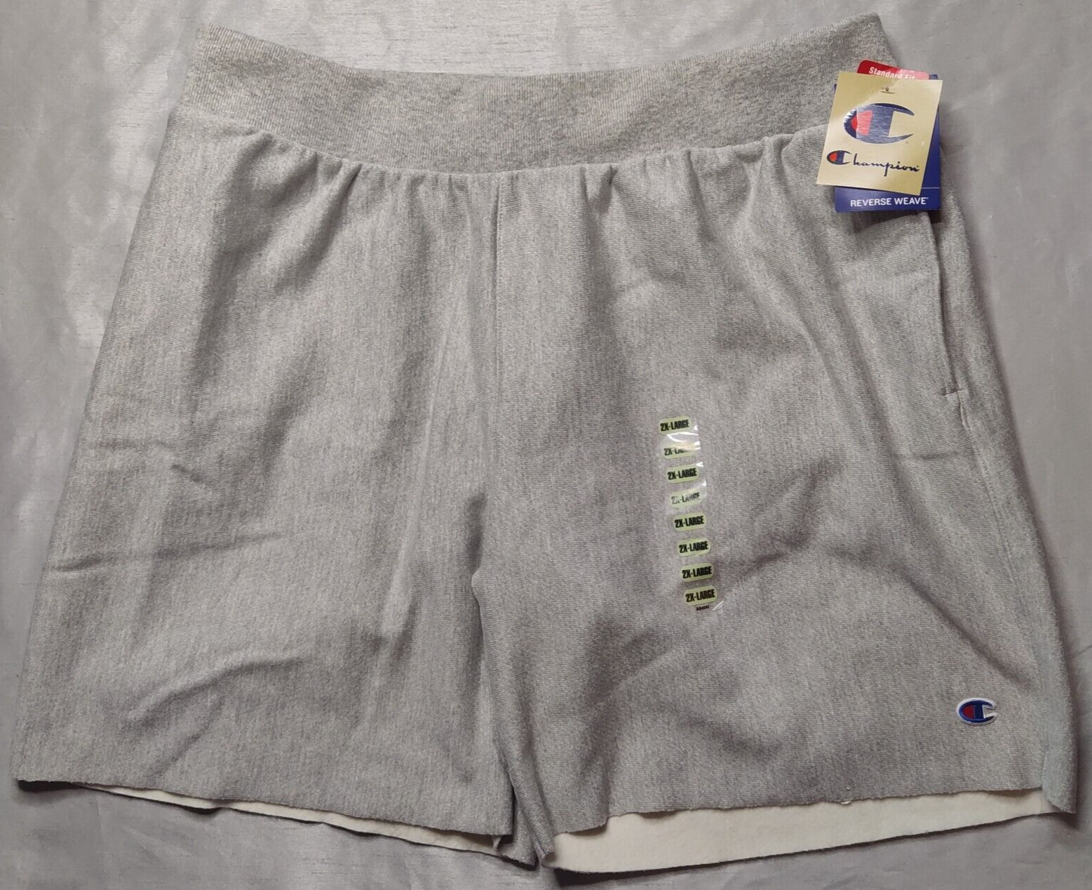 Champion reverse weave cut off cheap oxford grey sweat shorts