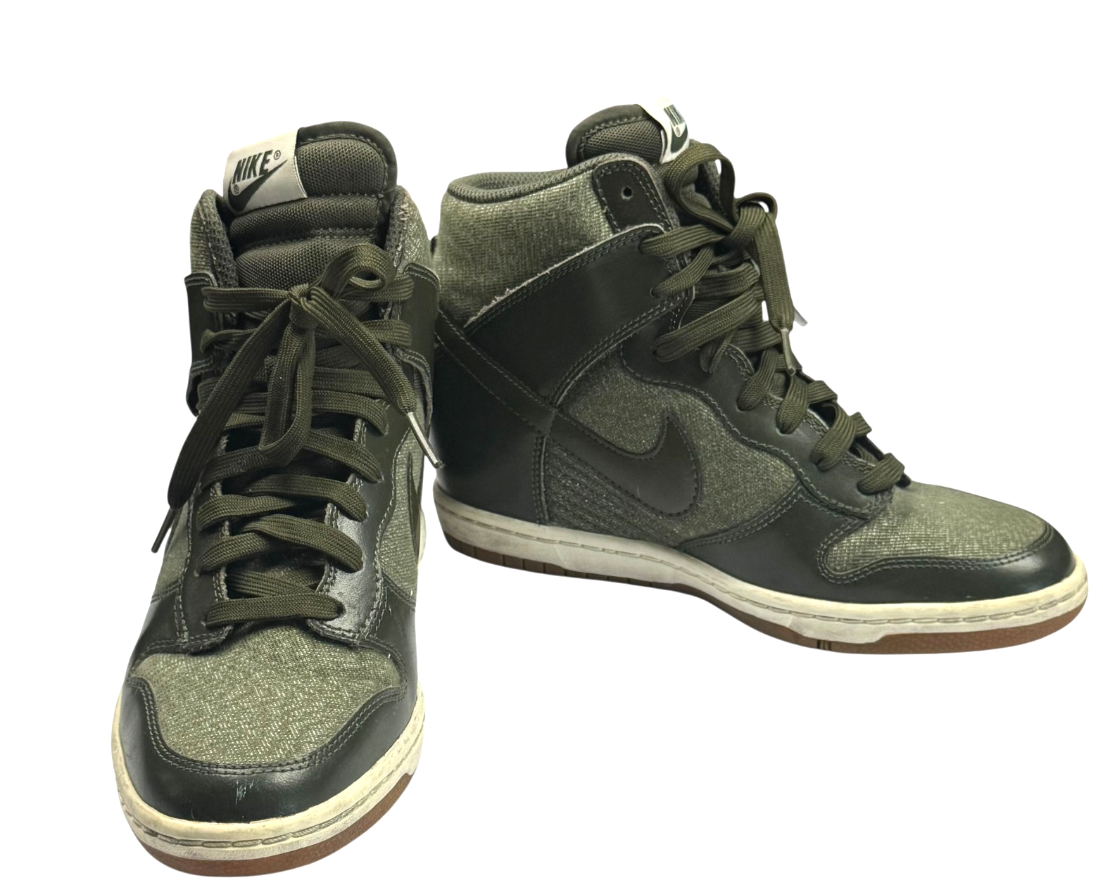Nike Dunk High Sky Hi Essentials 644877-301 Sneakers Olive