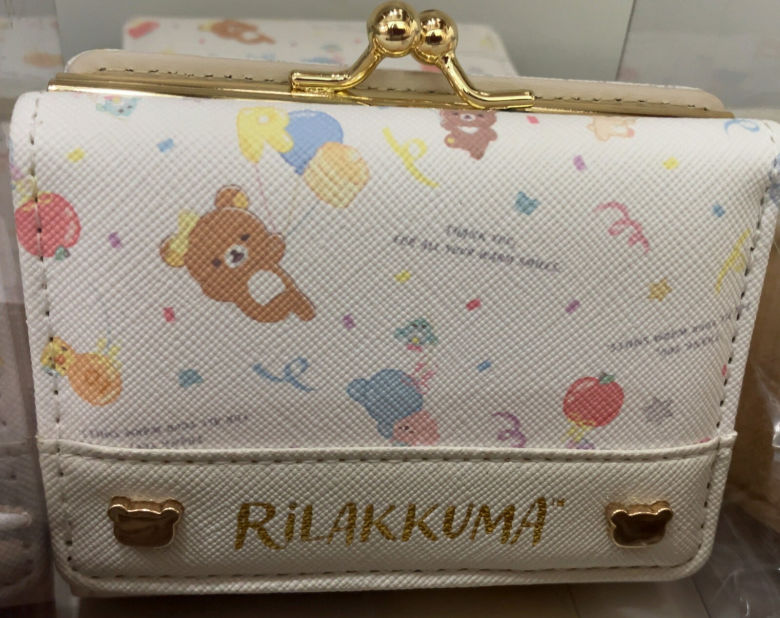 HUG YOUR SKIN】Korilakkuma Dot Card wallet Korilakkuma dot