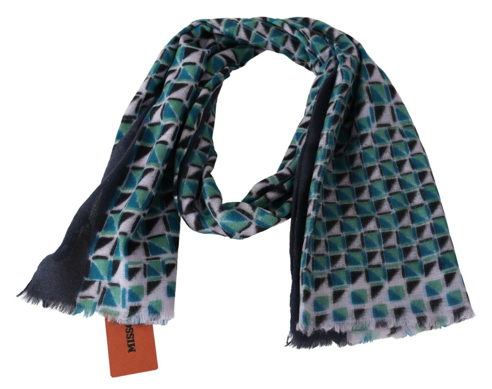 

MISSONI Шарф из кашемира с разноцветным рисунком, унисекс, на шею, 160см x 72см 500 долларов США, Multicolor