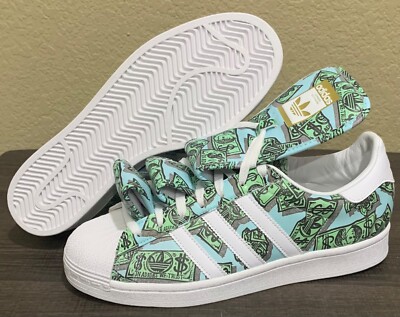 adidas x Jeremy Scott Money Print Superstar Men's Sneakers Shoes HP6596 size 9.5