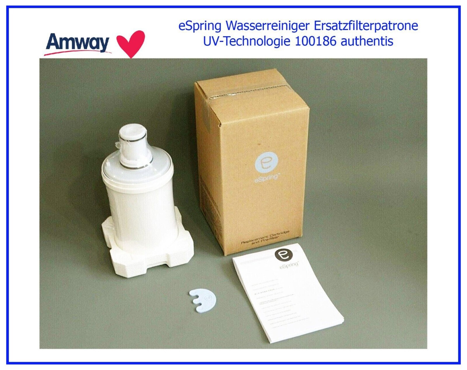 eSpring Water Purifier Replacement Filter Cartridge UV Technology
