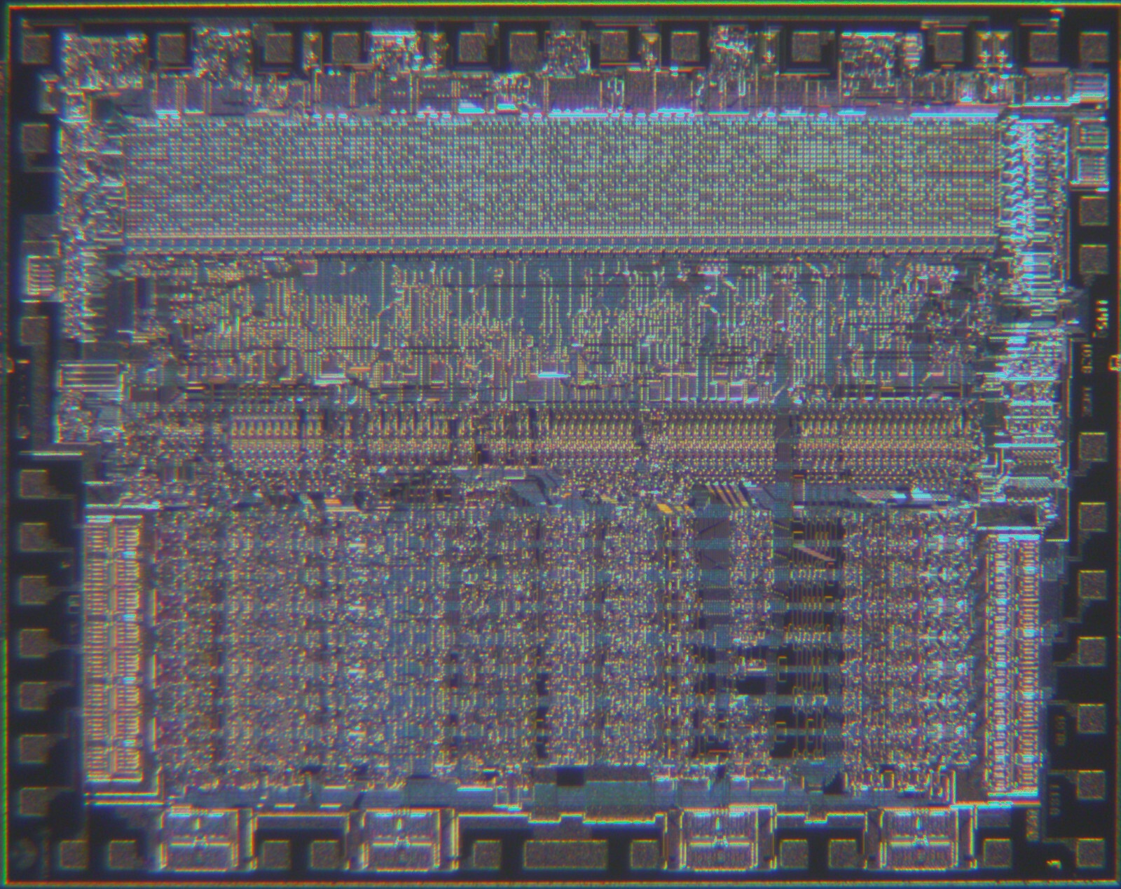6502 CPU - Over 100 chips on a vintage 4 inch Silicon wafer