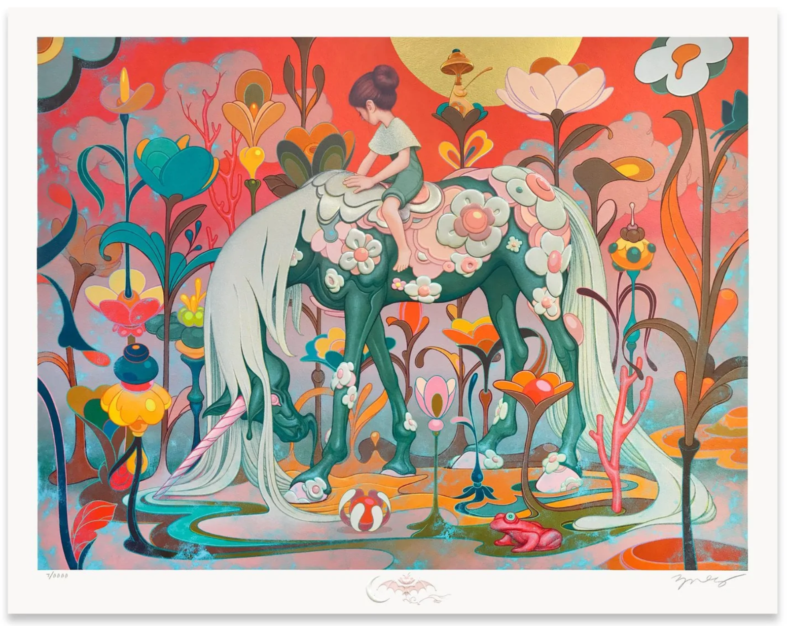 信頼も厚い TRAVELER by James Jean, Limited Edition Art Print, Signed and Numbered,  888/1709 版画