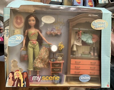 2003 Mattel My Scene CHELSEA MY ROOM GETTING READY Box Damaged