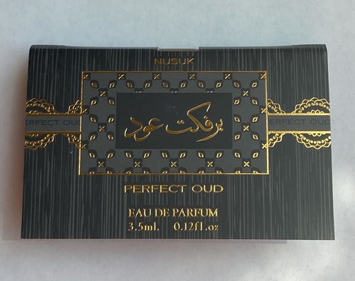 Nusuk Perfect Oud 0.12 oz 3.5 ml EDP Spray Deluxe Mini Travel Sample Vial