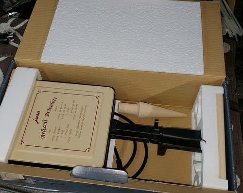 Bratzeli iron, NEW. bricelets, swiss specialty cookie maker. New in box, Jura.