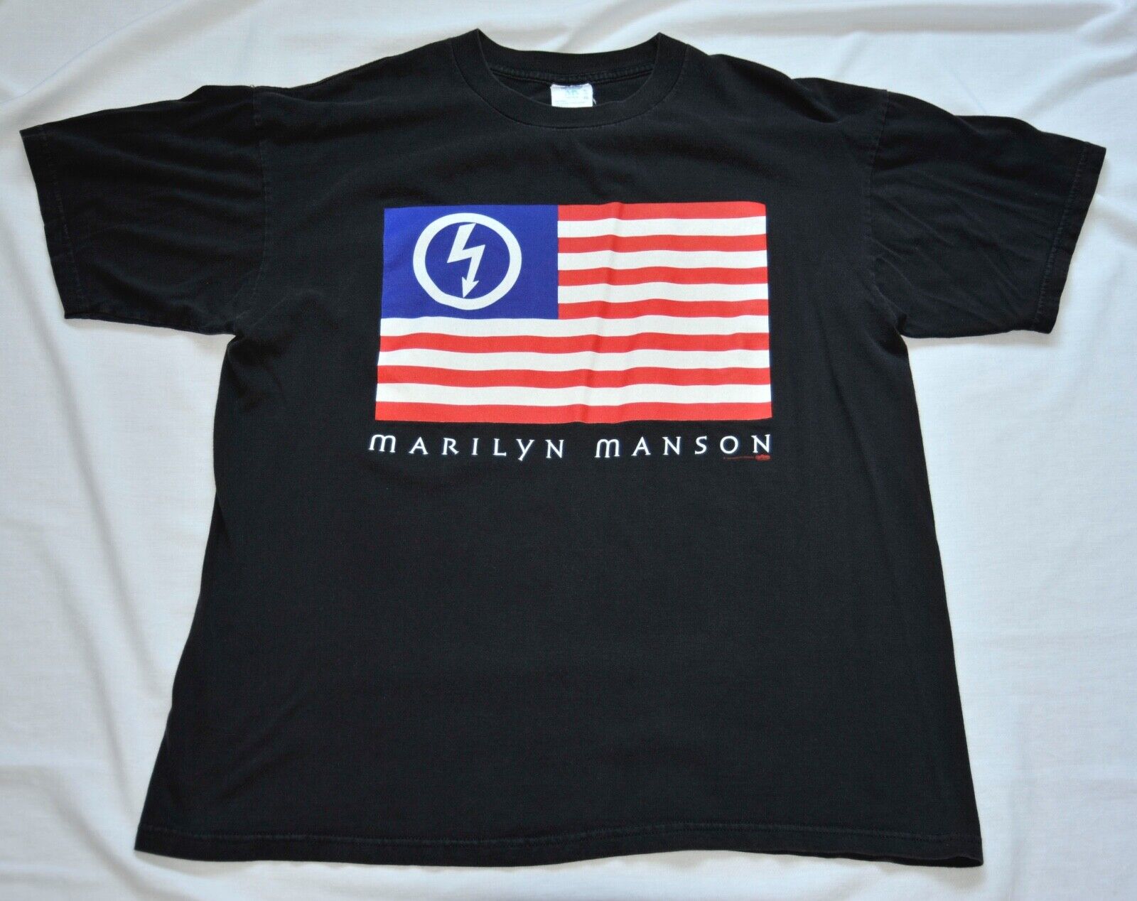 Marilyn Manson American Antichrist Flag Winterland Vintage T Marilyn Manson American Antichrist Flag Winterland Vintage T