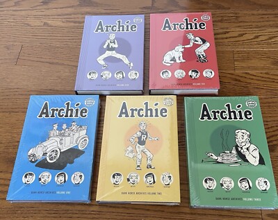 Archie Archives Volumes 1, 2, 3, 5, 10, SEALED, Dark Horse Comics HC