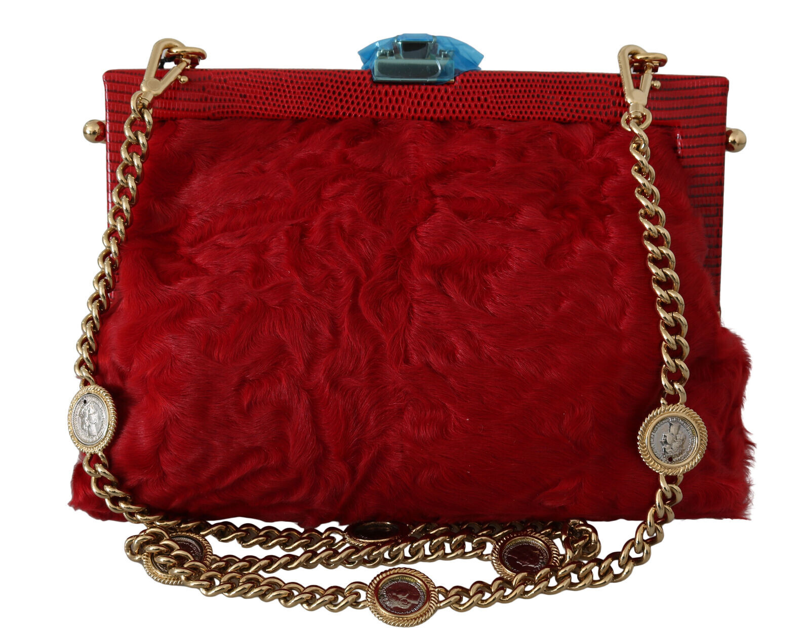 

Сумка DOLCE - GABBANA Кошелек VANDA Красная меховая парча с кристаллами на плечо Женская рекомендованная розничная цена 7800 долларов США