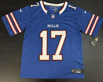 XL Josh Allen #17 Vapor FUSE Jersey Blue Elite Quality Buffalo Bills