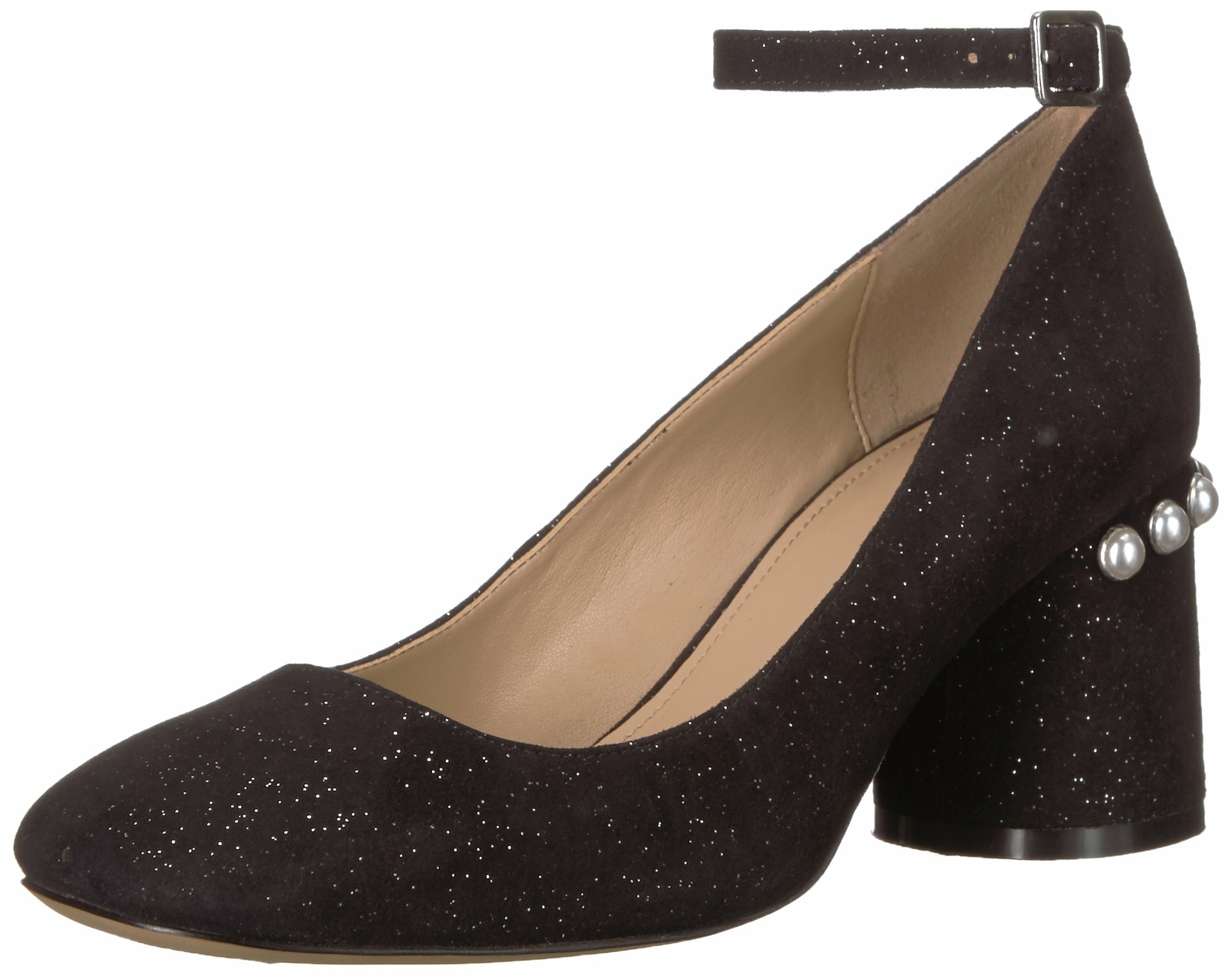 The Fix Women's Mona Embellished Block Heel Ankle Strap Pump Size 8.5