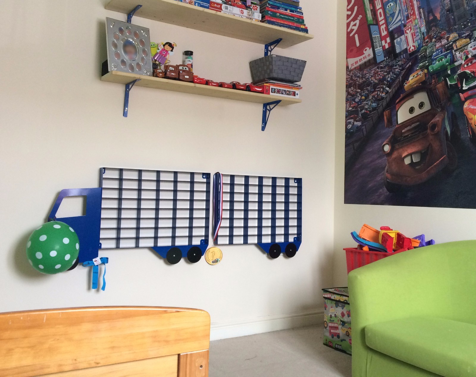 toy car wall storage