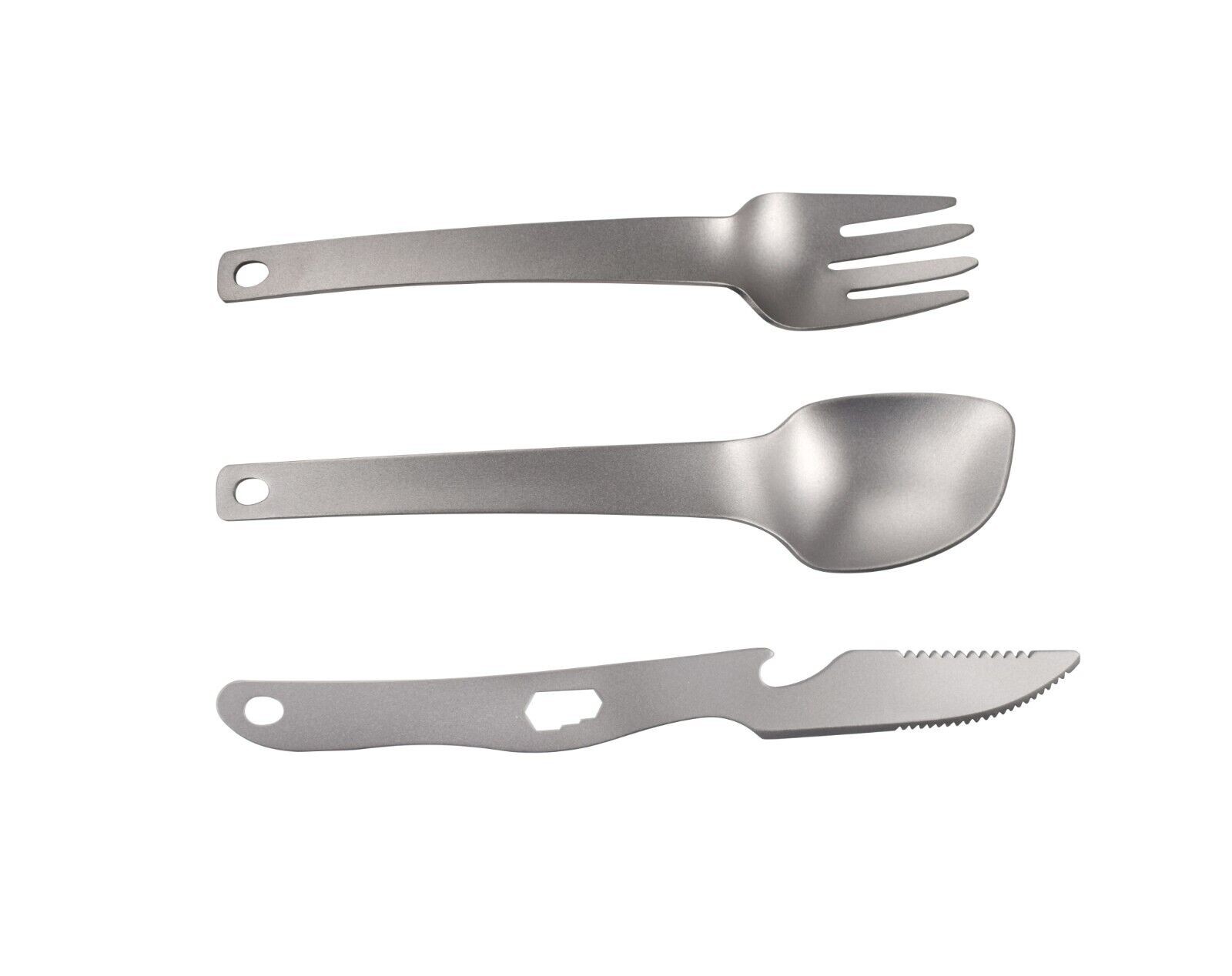 Origin Outdoors Besteckset  Titan Recent  3-teilig 59 g Feldbesteck  17-19 cm