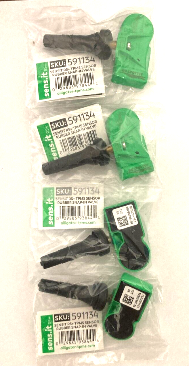 4 New Alligator Sens.It 591134 Snap In TPMS Sensor We