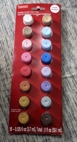 Craft Smart Acrylic Paint Metallic 16 Colors