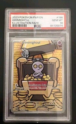 2023 Pokémon Paradox Rift Gimmighoul Illustration Rare 198