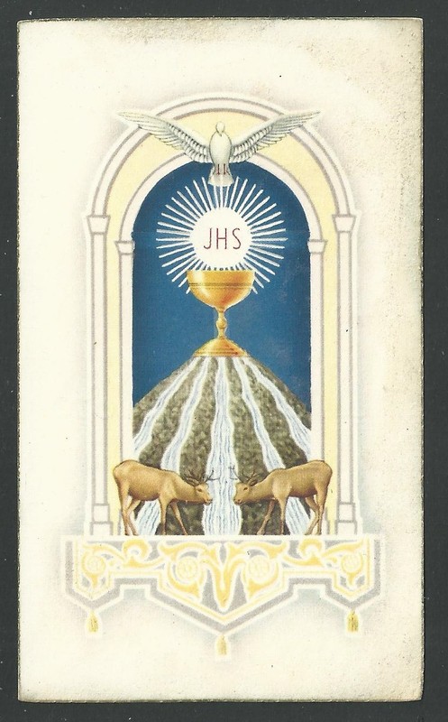 Image Pieuse Ancianne Venida Del Espiritu Santo Santino Holy Card Estampa 