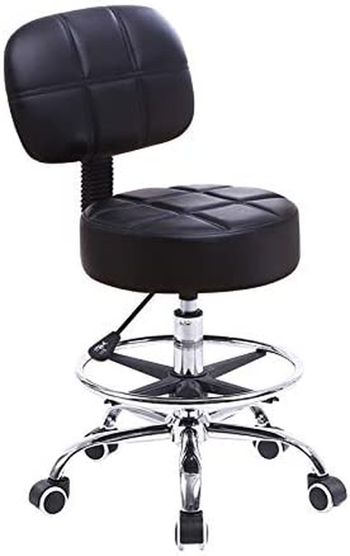 Adjustable Seat Work Shop Stool Chair Swivel Bench Bar Rolling Garage Mechanics