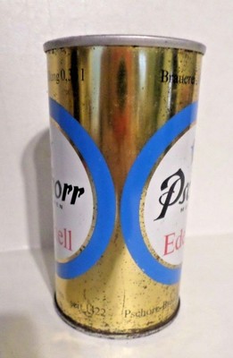 Vintage Pschorr Munchen Edelhell Germonia Early Lift Straight Steel Beer Can