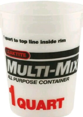 300 Leaktite 2M3-50 1 Quart  Multi-Mix All Purpose Empty Paint Mixing Containers