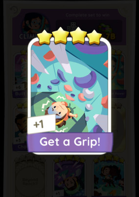 Get a Grip! | Set 24 Monopoly GO!  4 stars sticker