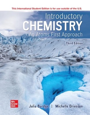 Introductory Chemistry: An Atoms First Approach ISE by Julia Burdge Paperback Bo