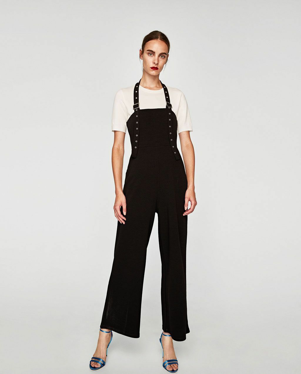 スペイン発送 ZARA ストレッチコンターバックルドレス ブラック org.jpg